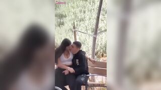 تحرش في الجنينة مصري مع شرموطة هايجه