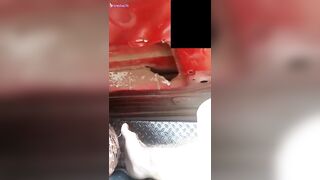 هايج متحرش بيحسس عي طيز مصرية في العربية